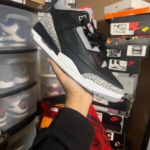 Reimagined retro 3s black cement size 11.5 used